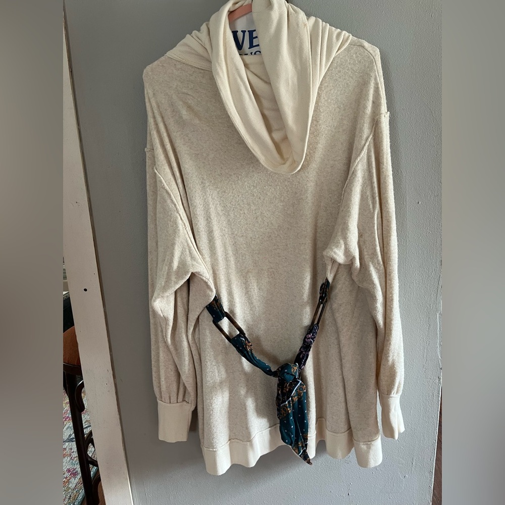 Oatmeal free people sweater dress